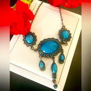 Boho Turquoise Necklace